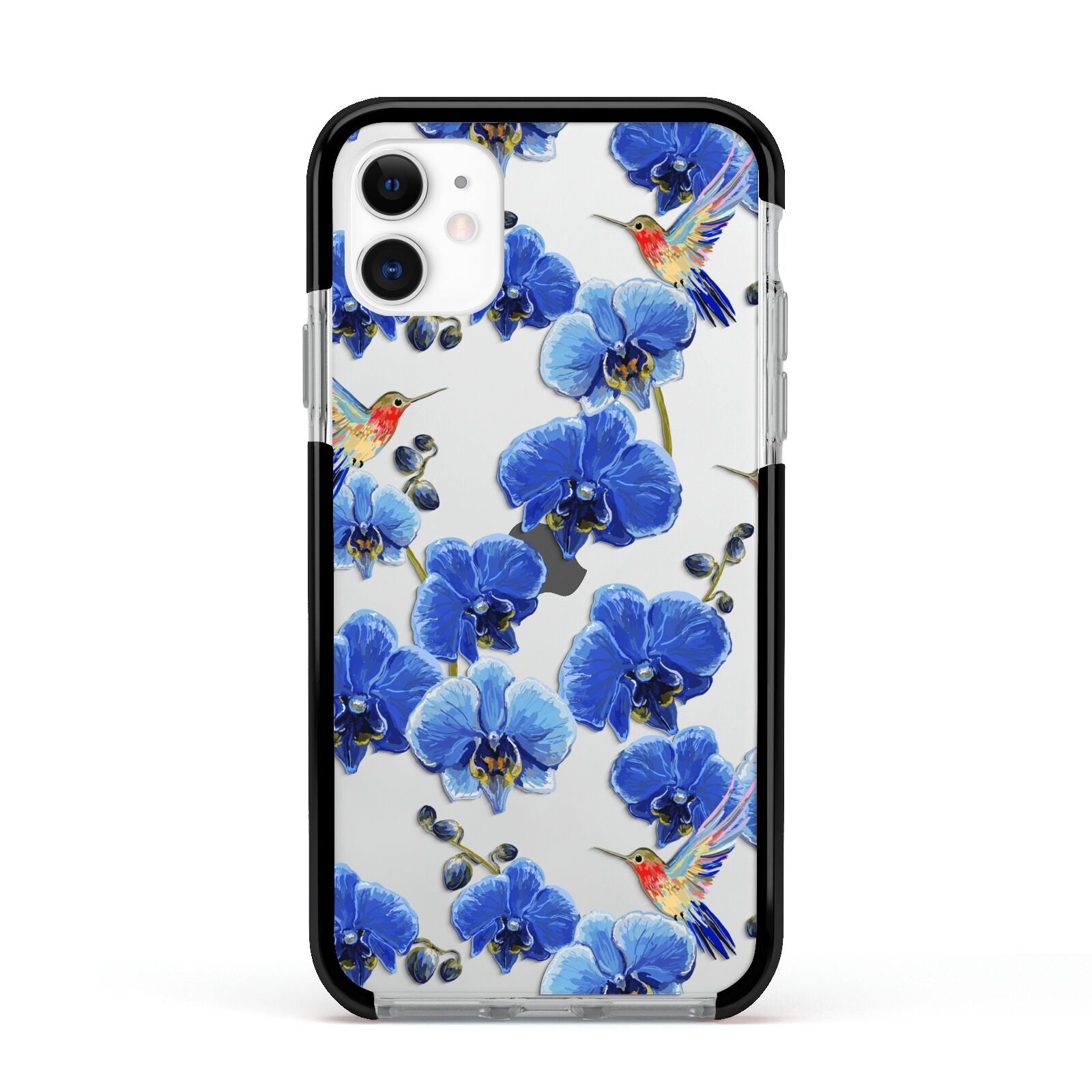 Blue Orchid Apple iPhone 11 in White with Black Impact Case
