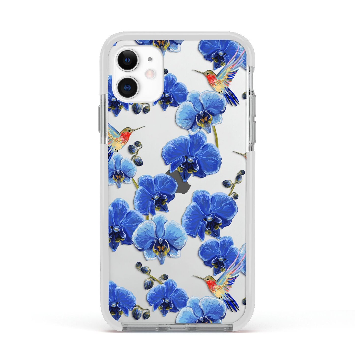 Blue Orchid Apple iPhone 11 in White with White Impact Case