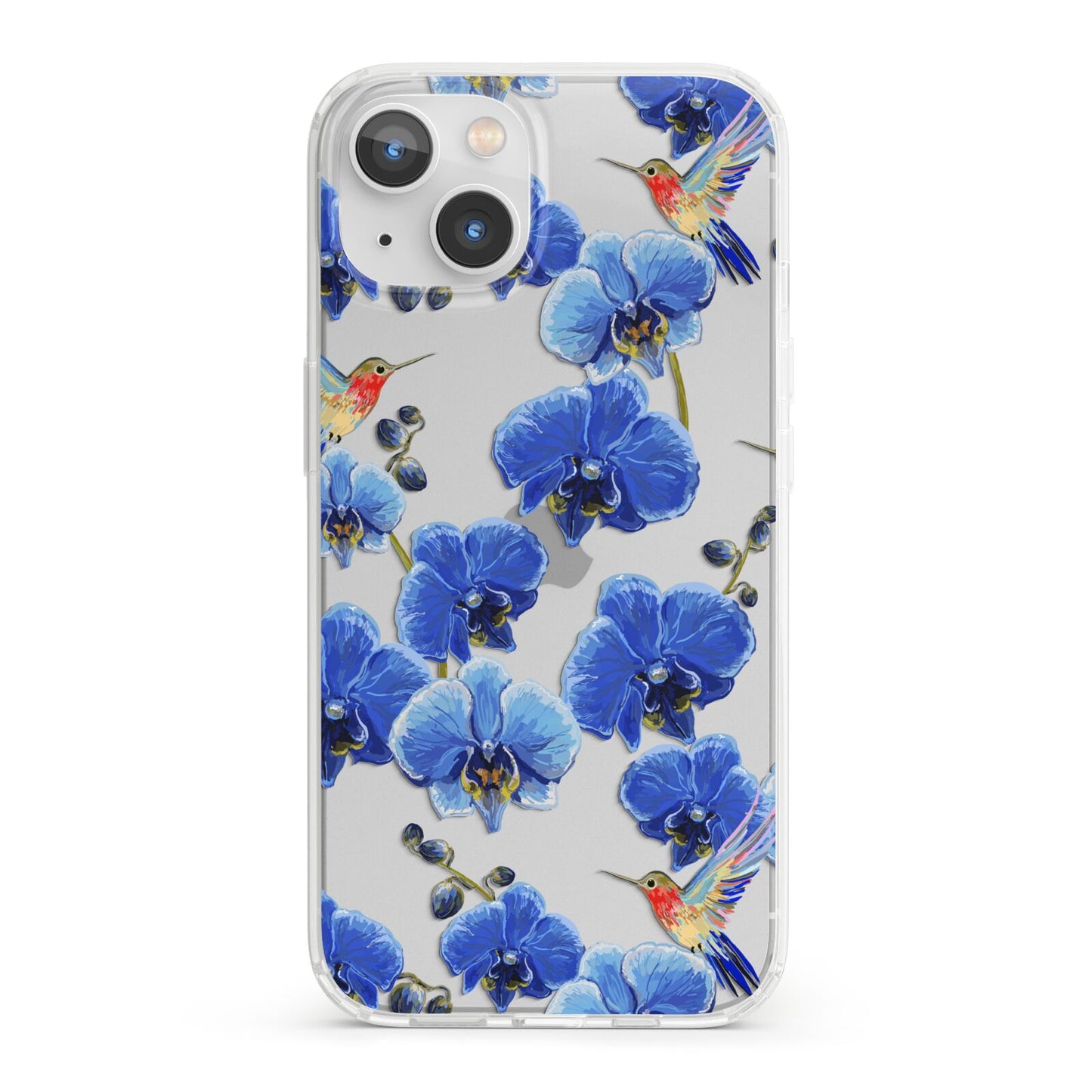 Blue Orchid iPhone 13 Clear Bumper Case