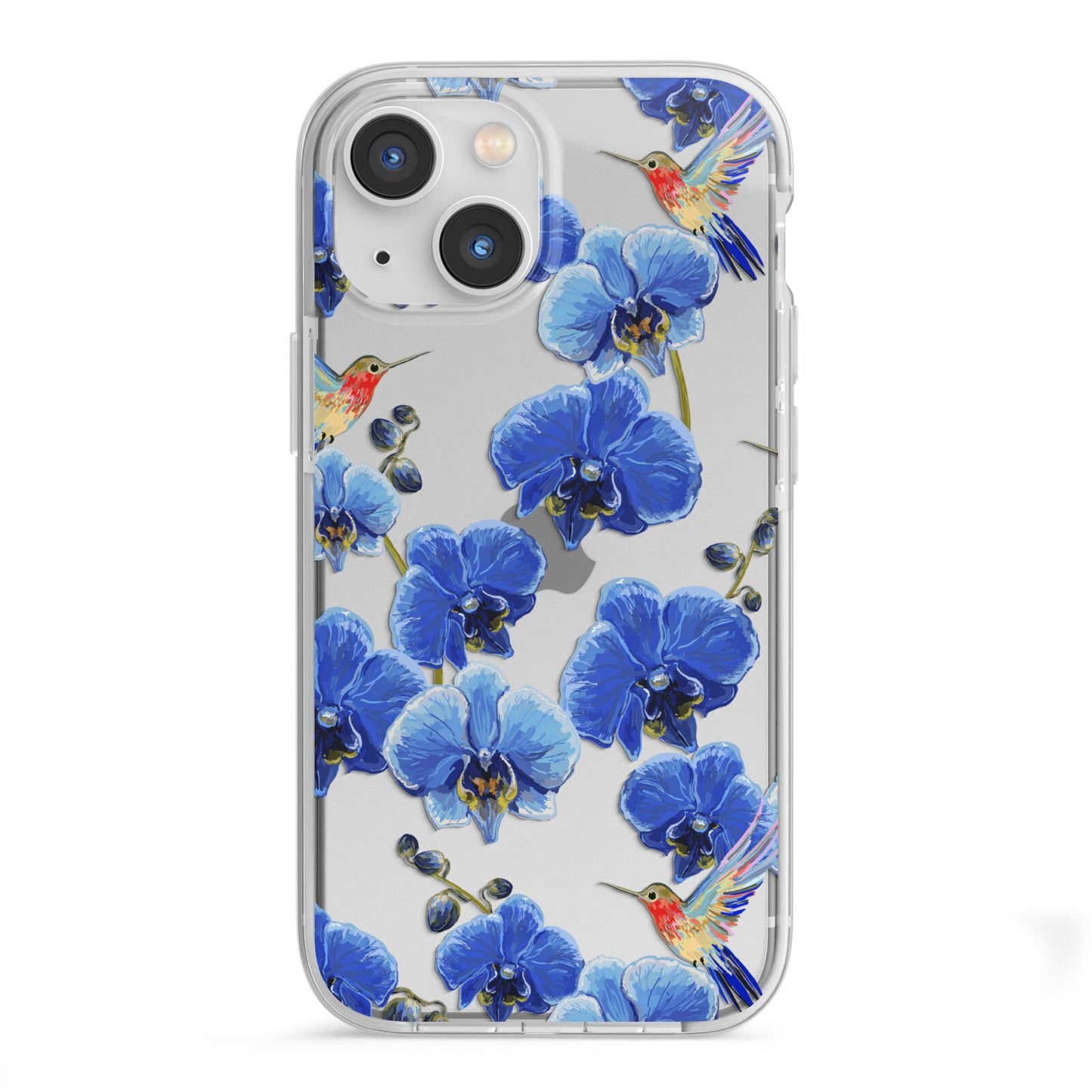 Blue Orchid iPhone 13 Mini TPU Impact Case with White Edges