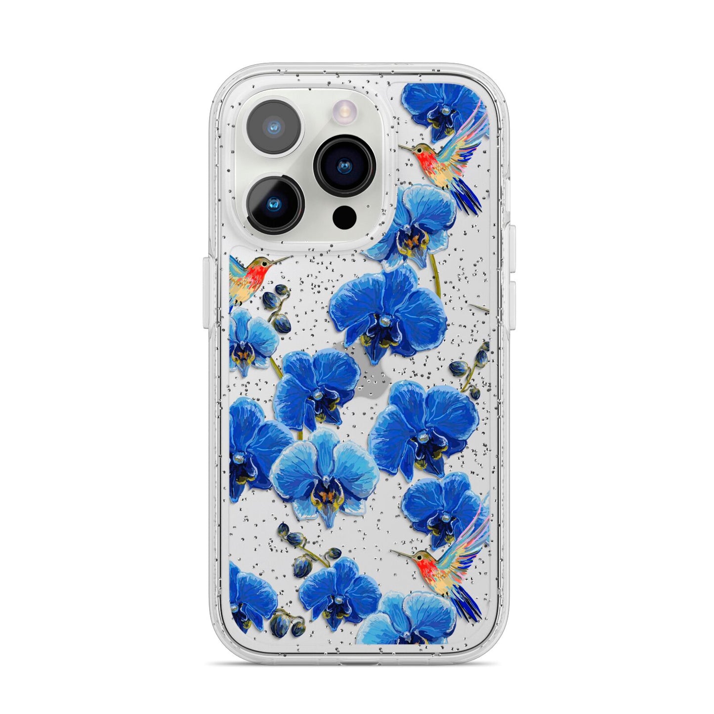 Blue Orchid iPhone 14 Pro Glitter Tough Case Silver