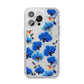 Blue Orchid iPhone 14 Pro Max Clear Tough Case Silver