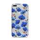 Blue Orchid iPhone 7 Plus Bumper Case on Silver iPhone