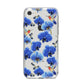 Blue Orchid iPhone 8 Bumper Case on Silver iPhone