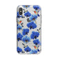Blue Orchid iPhone X Bumper Case on Silver iPhone Alternative Image 1