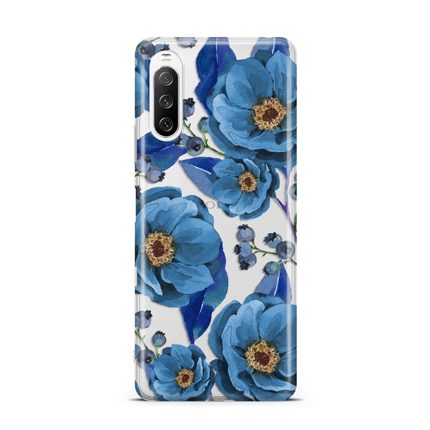 Blue Peonies Sony Xperia 10 III Case
