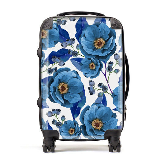 Blue Peonies Suitcase