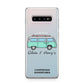 Blue Personalised Campervan Adventures Samsung Galaxy S10 Plus Case