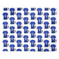 Blue Personalised Football Shirt Personalised Wrapping Paper Alternative