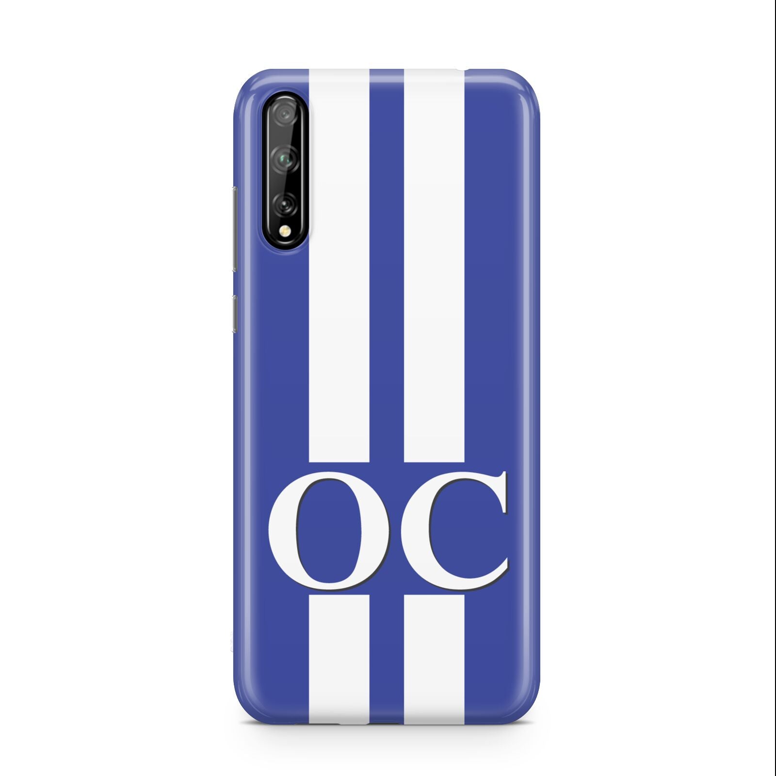 Blue Personalised Initials Huawei Enjoy 10s Phone Case