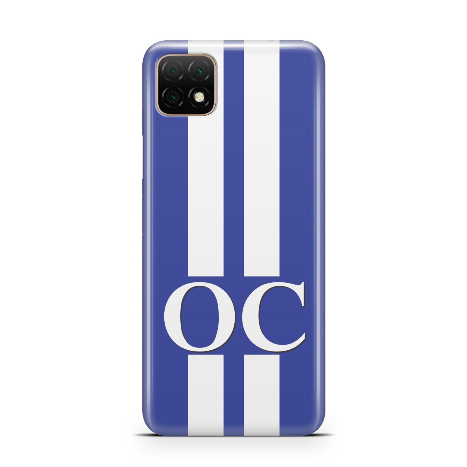 Blue Personalised Initials Huawei Enjoy 20 Phone Case