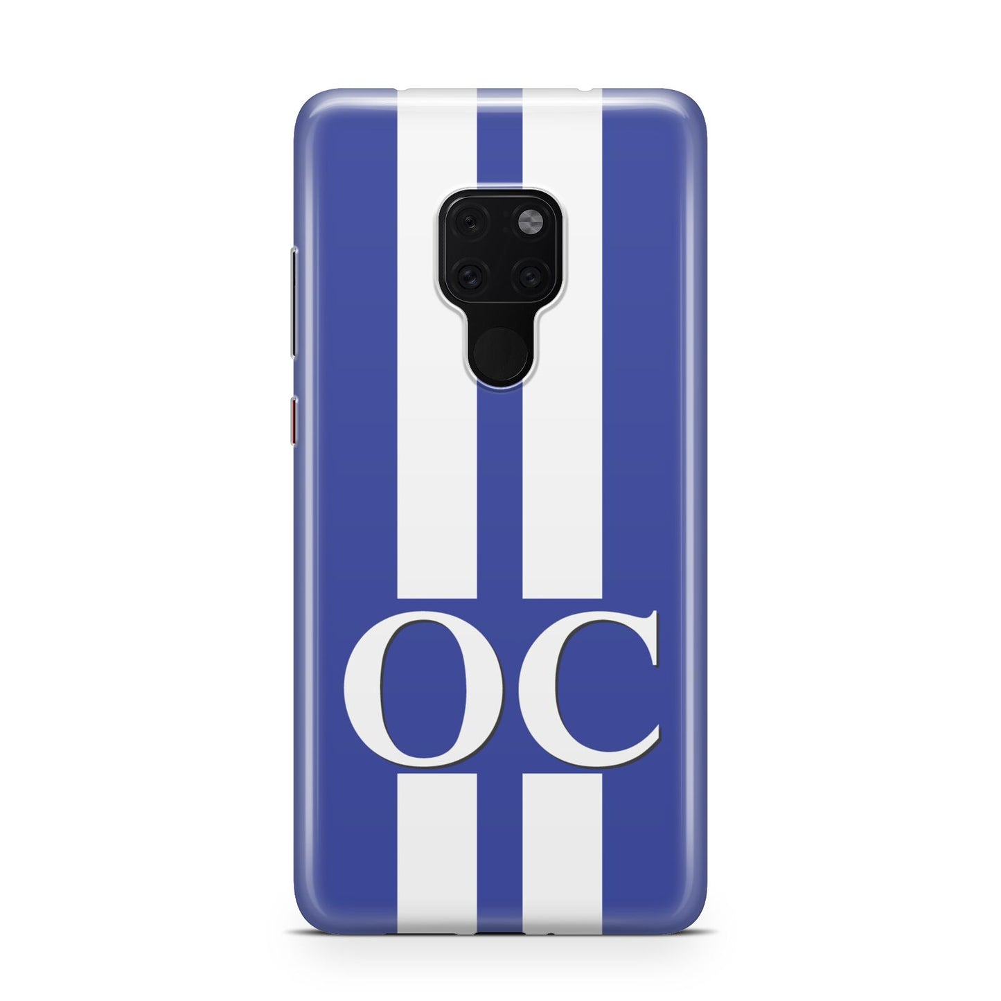 Blue Personalised Initials Huawei Mate 20 Phone Case