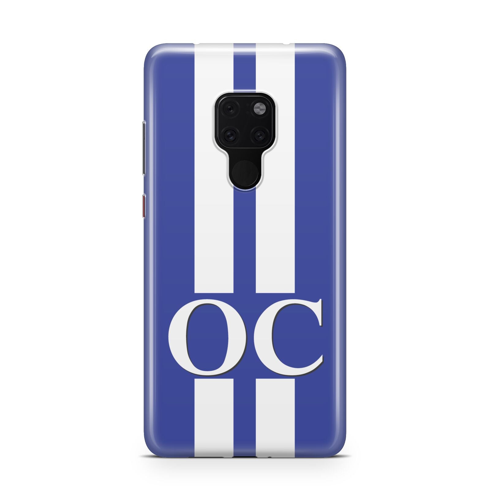 Blue Personalised Initials Huawei Mate 20 Phone Case