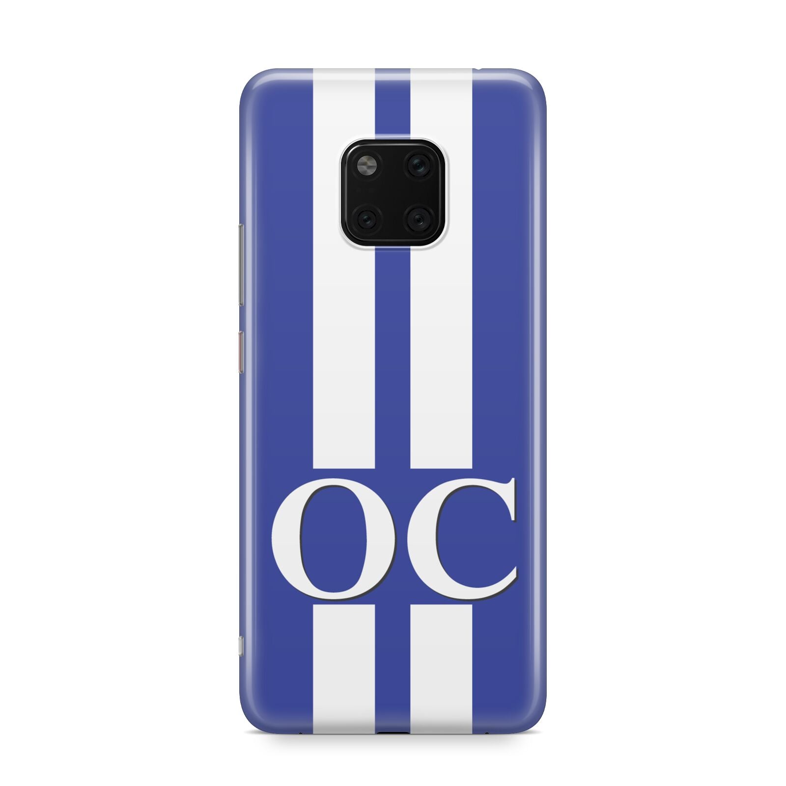 Blue Personalised Initials Huawei Mate 20 Pro Phone Case