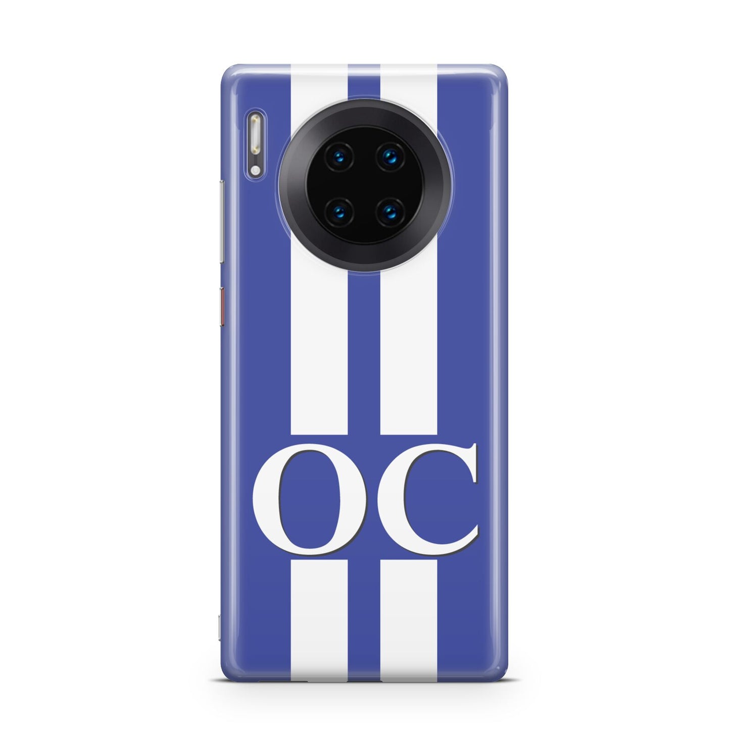 Blue Personalised Initials Huawei Mate 30 Pro Phone Case