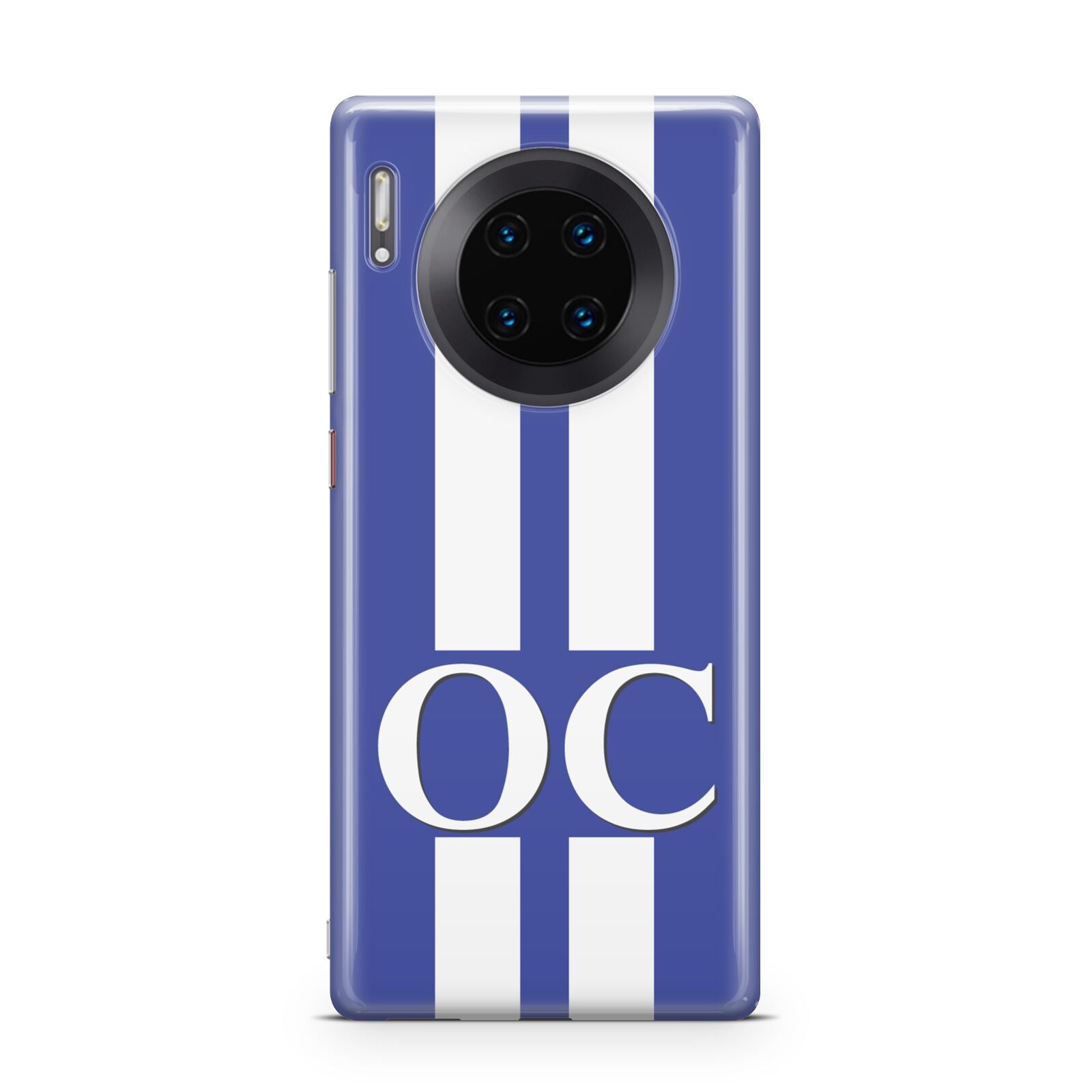 Blue Personalised Initials Huawei Mate 30 Pro Phone Case