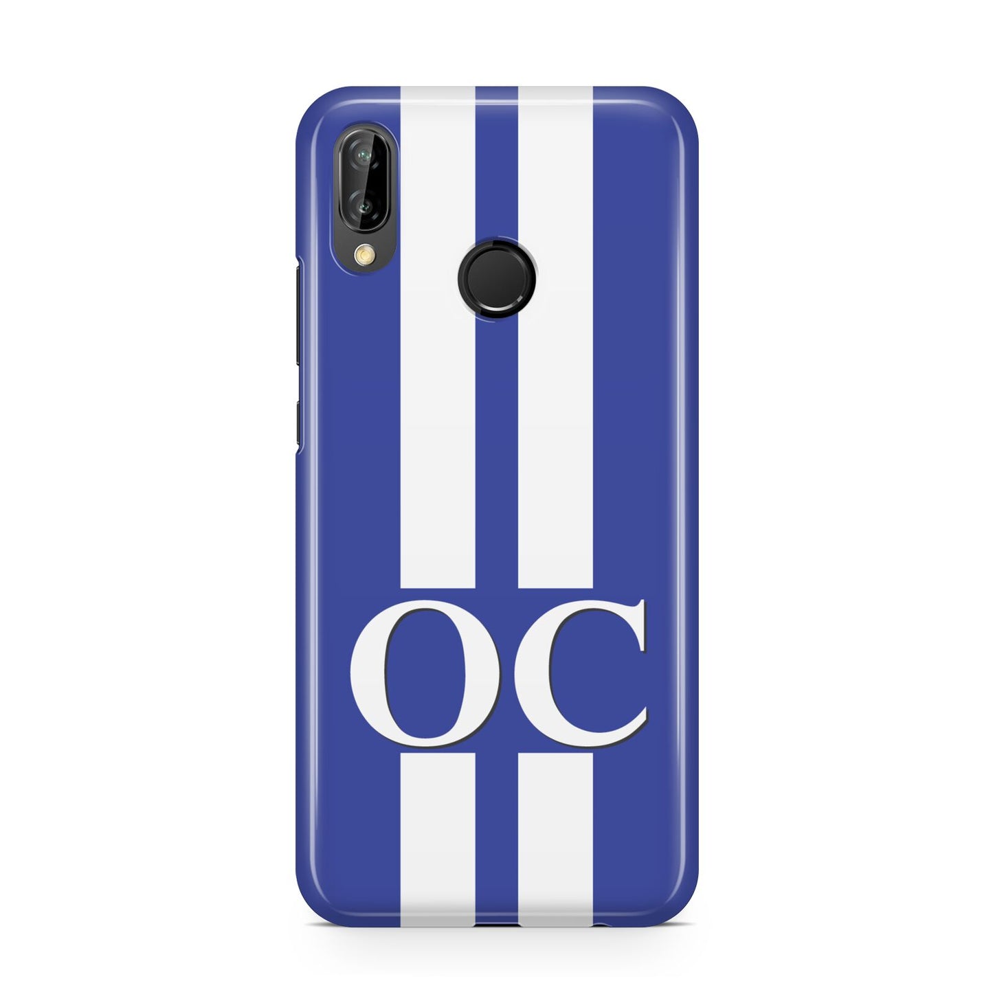 Blue Personalised Initials Huawei P20 Lite Phone Case