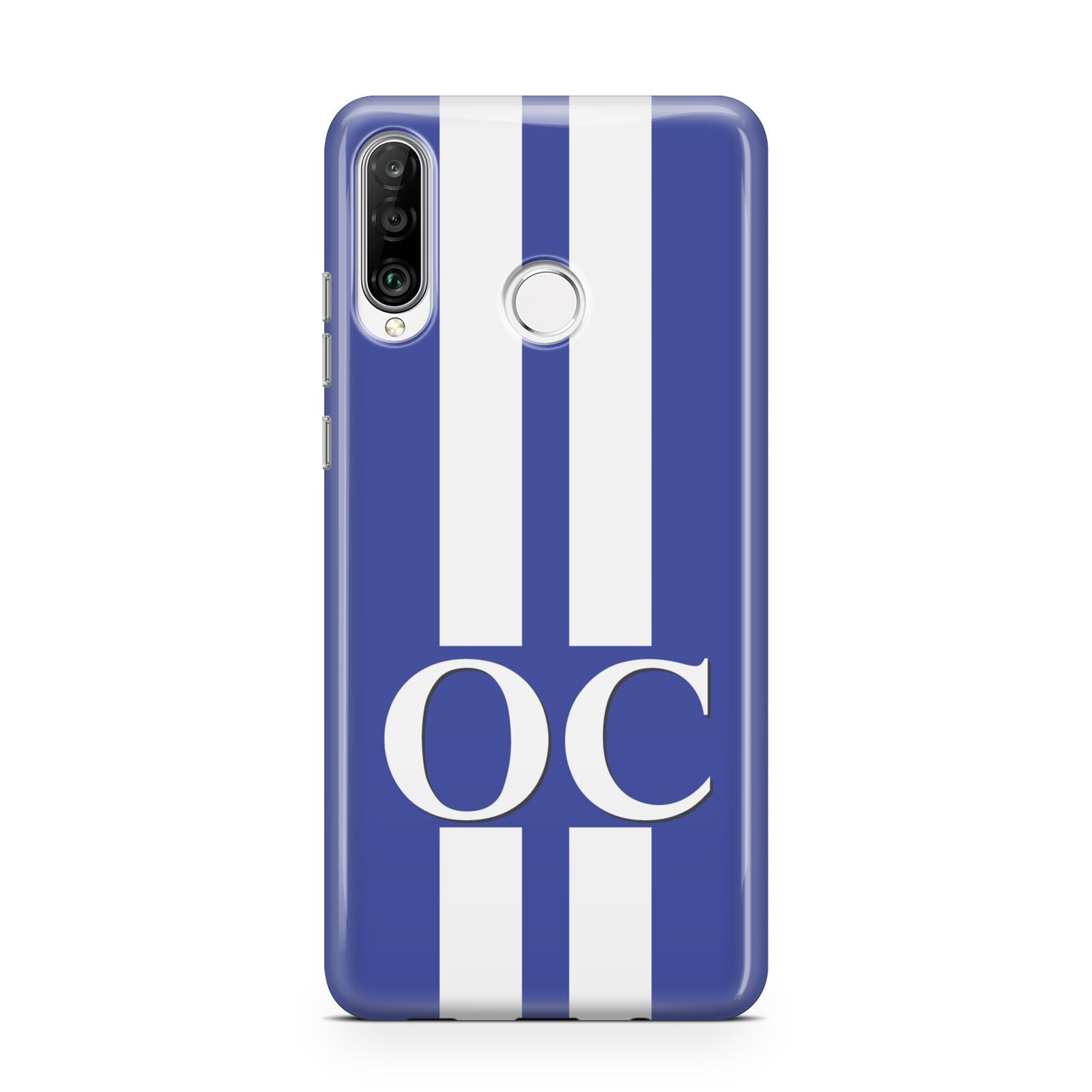Blue Personalised Initials Huawei P30 Lite Phone Case