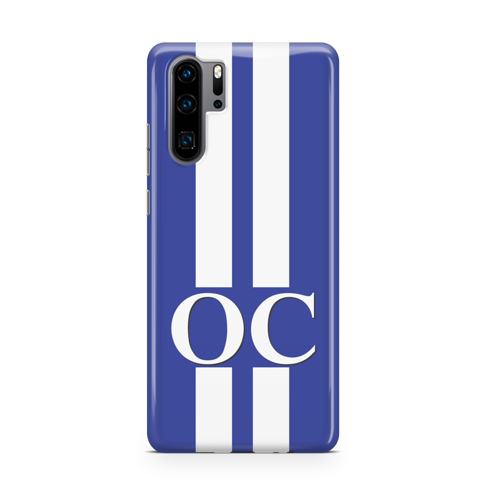 Blue Personalised Initials Huawei P30 Pro Phone Case