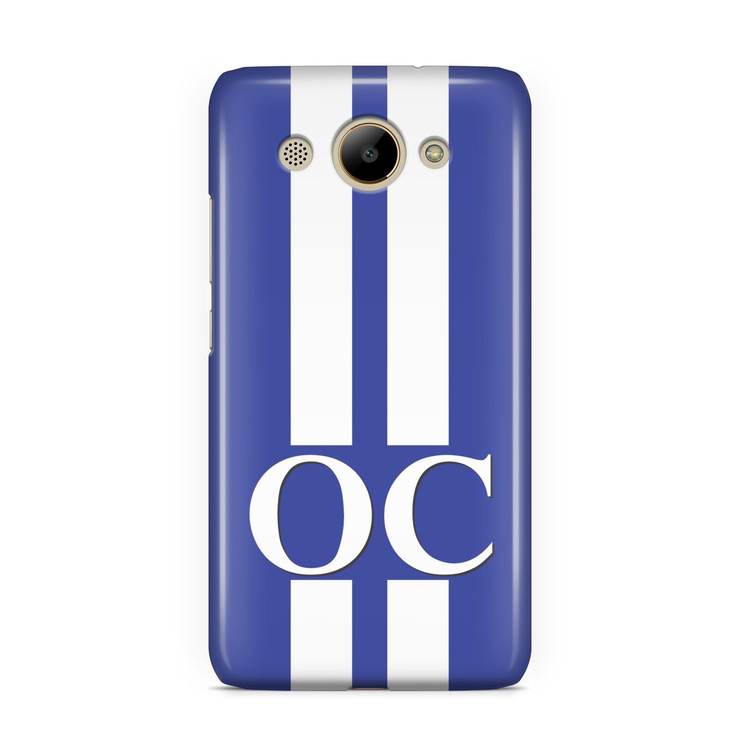 Blue Personalised Initials Huawei Y3 2017