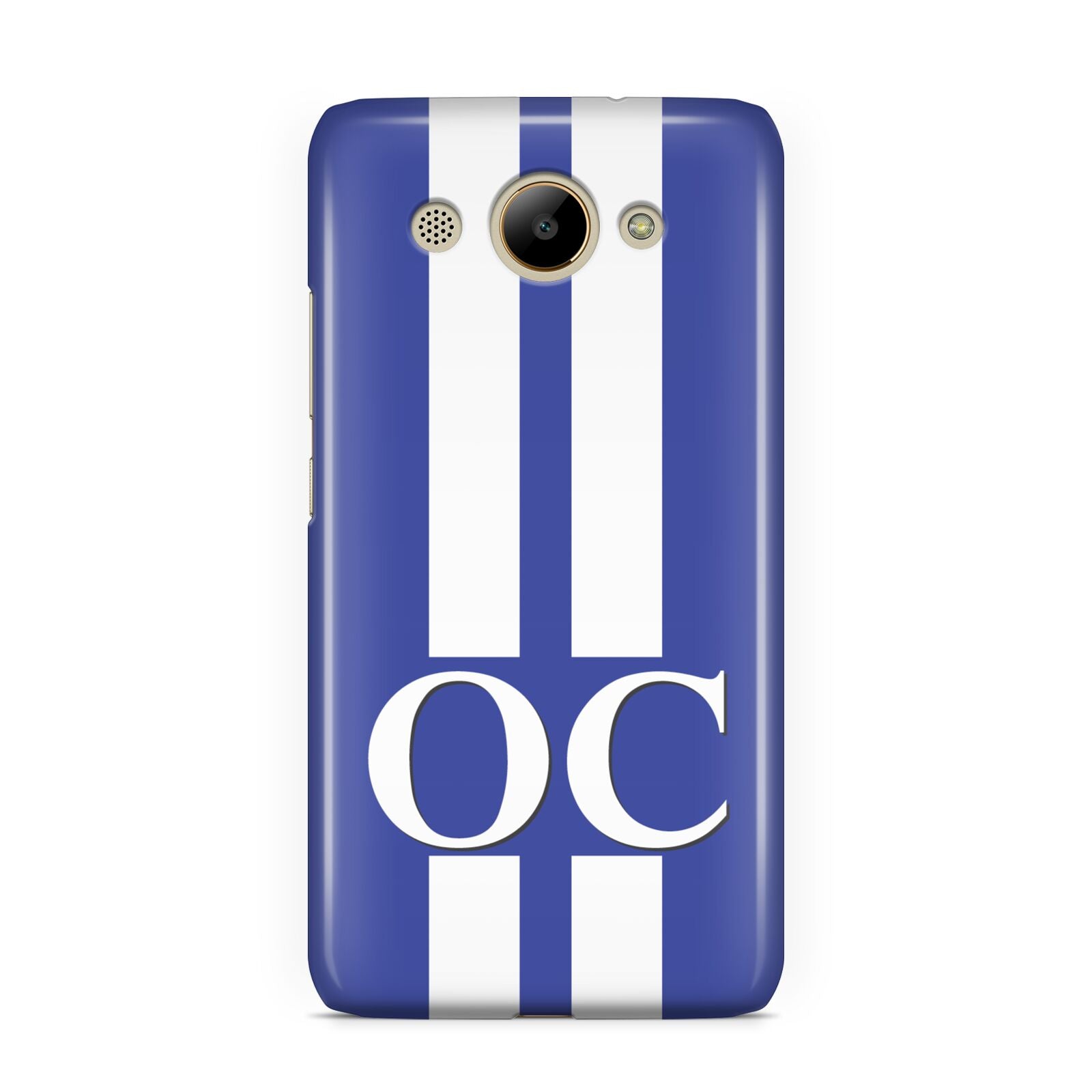 Blue Personalised Initials Huawei Y3 2017