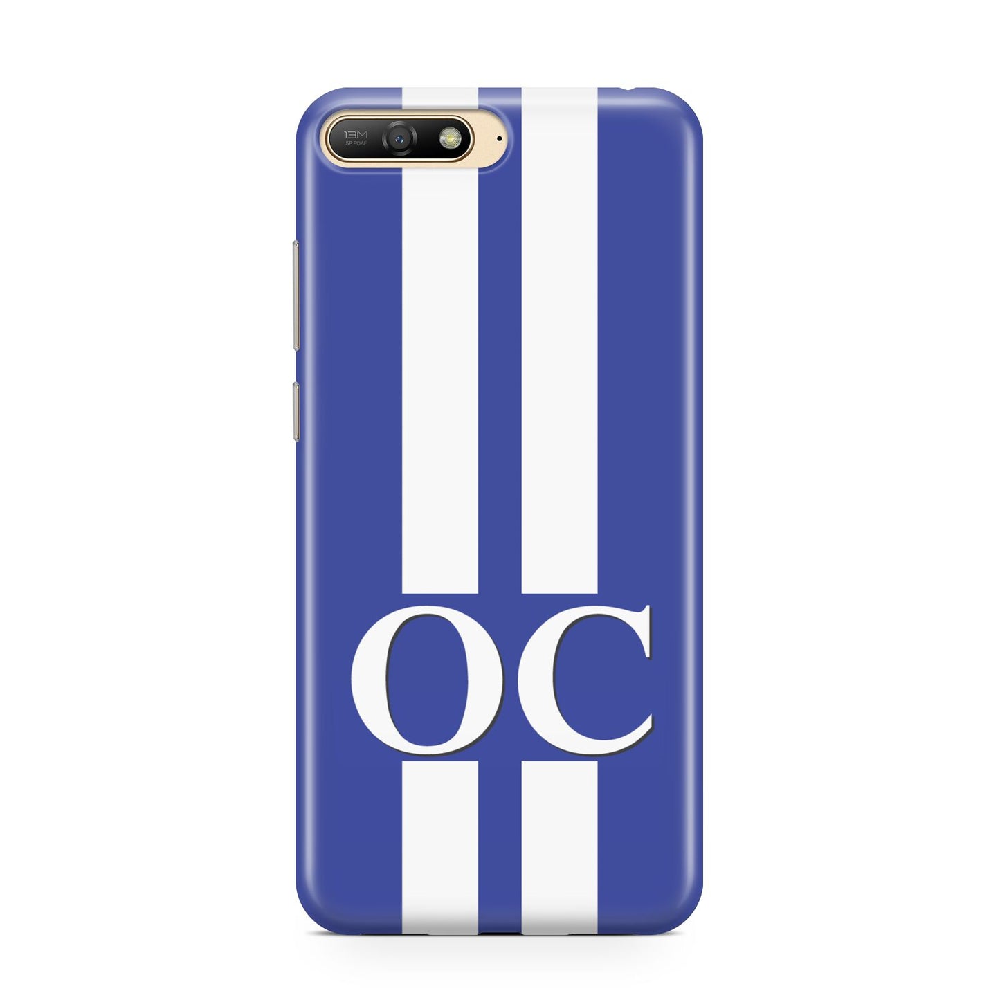 Blue Personalised Initials Huawei Y6 2018