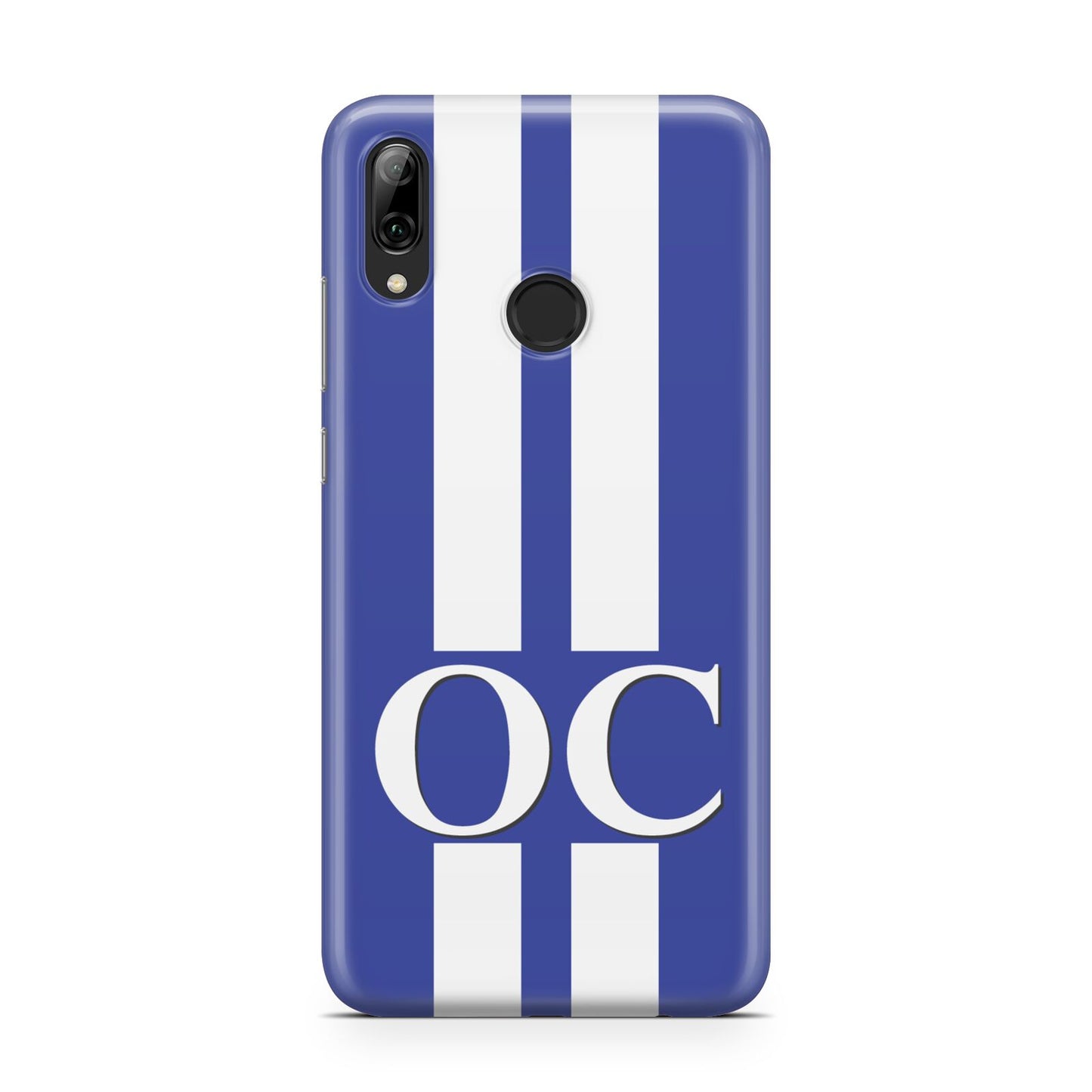 Blue Personalised Initials Huawei Y7 2019