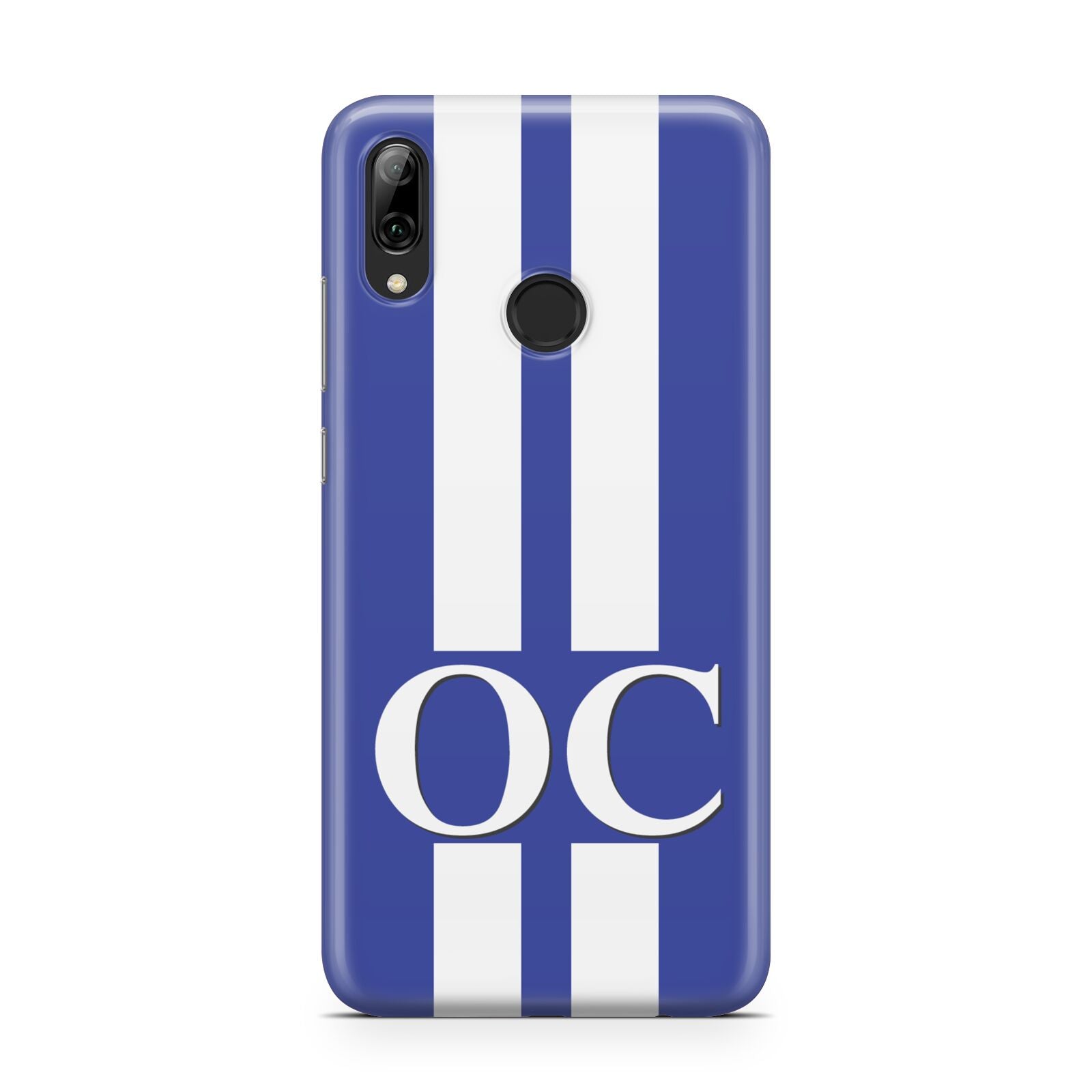Blue Personalised Initials Huawei Y7 2019