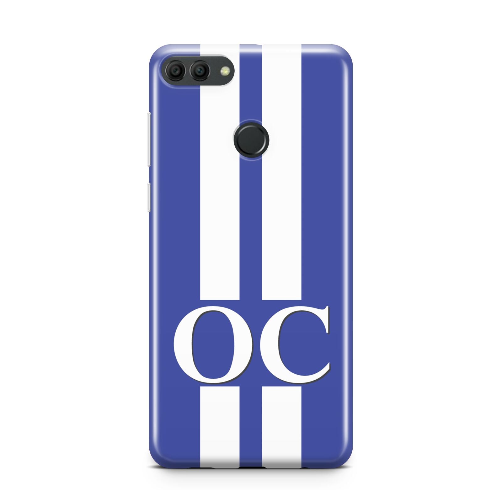 Blue Personalised Initials Huawei Y9 2018