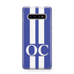 Blue Personalised Initials Protective Samsung Galaxy Case