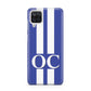 Blue Personalised Initials Samsung A12 Case