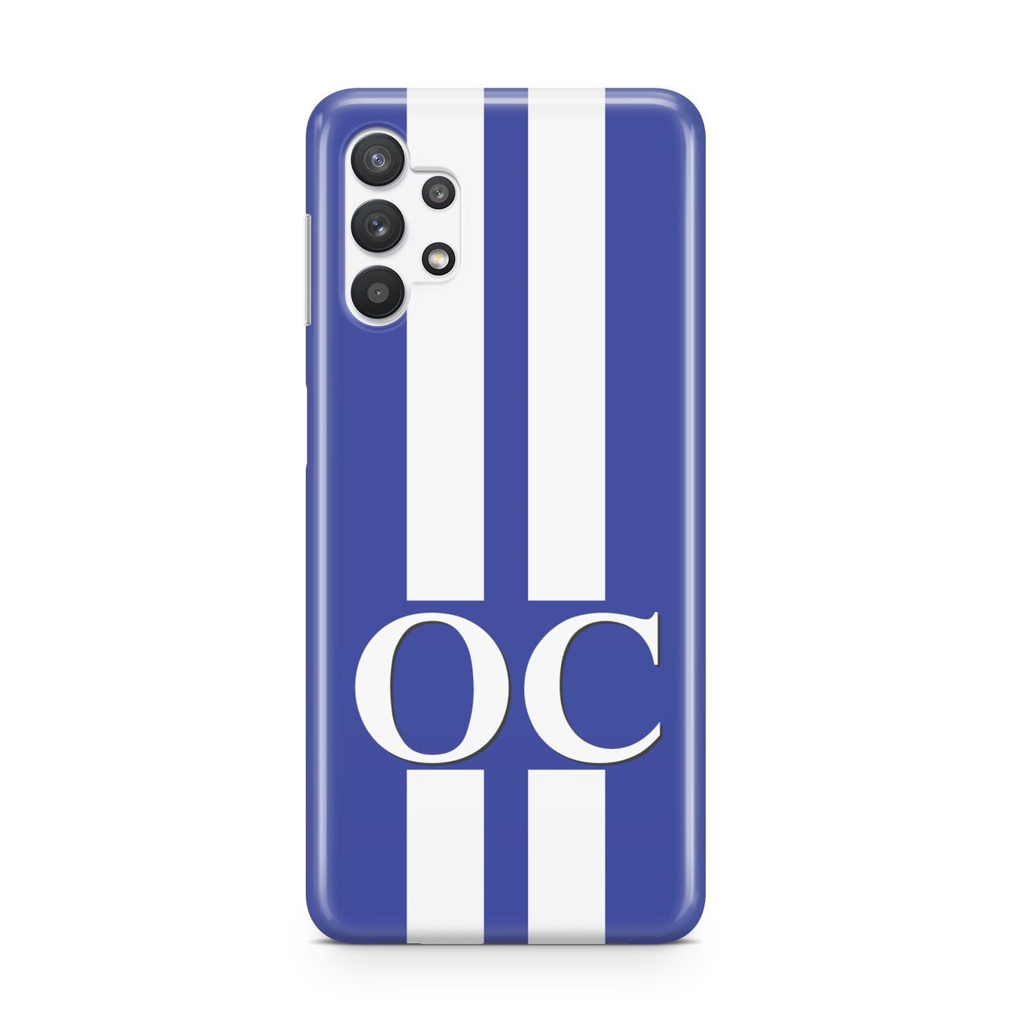 Blue Personalised Initials Samsung A32 5G Case