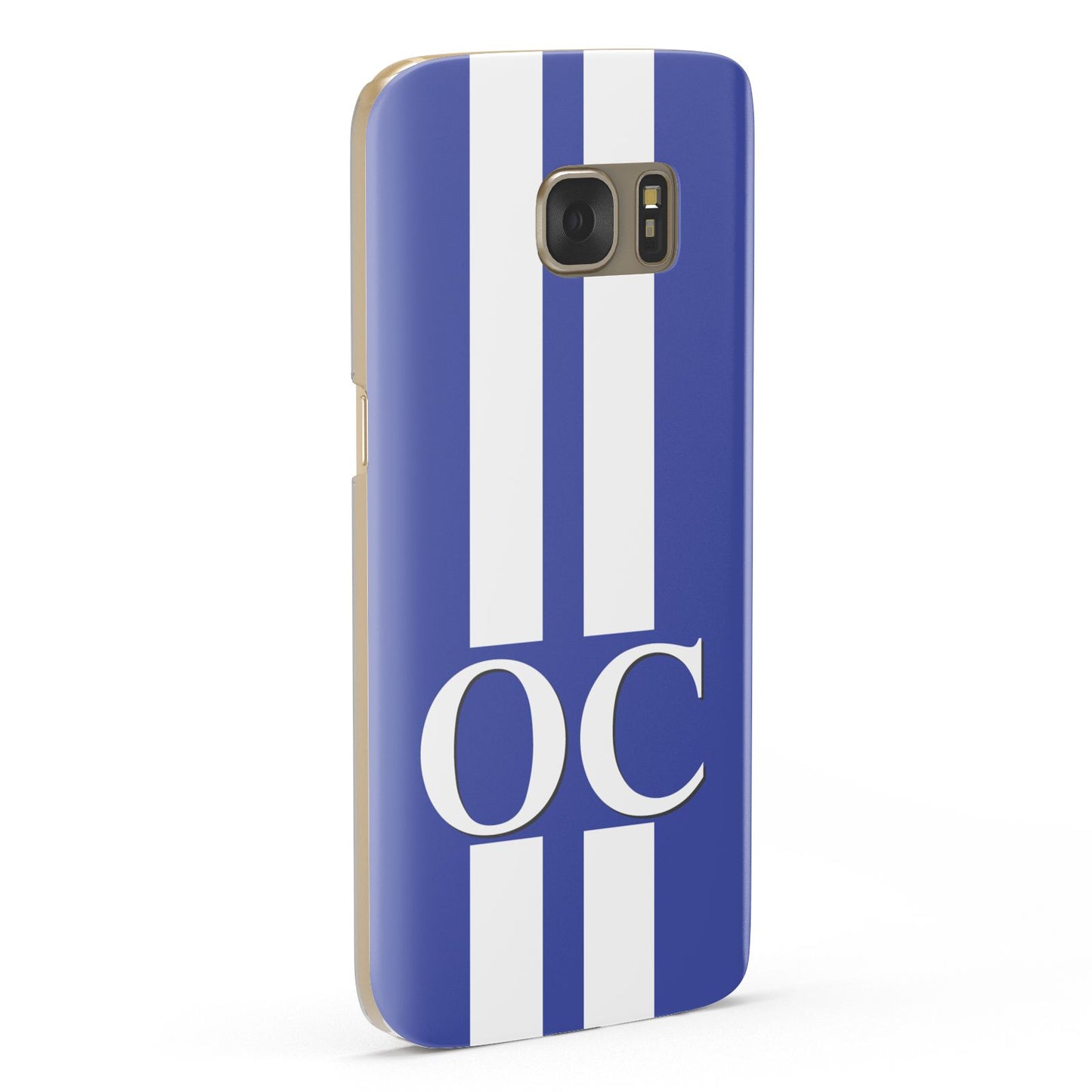 Blue Personalised Initials Samsung Galaxy Case Fourty Five Degrees