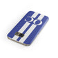 Blue Personalised Initials Samsung Galaxy Case Front Close Up