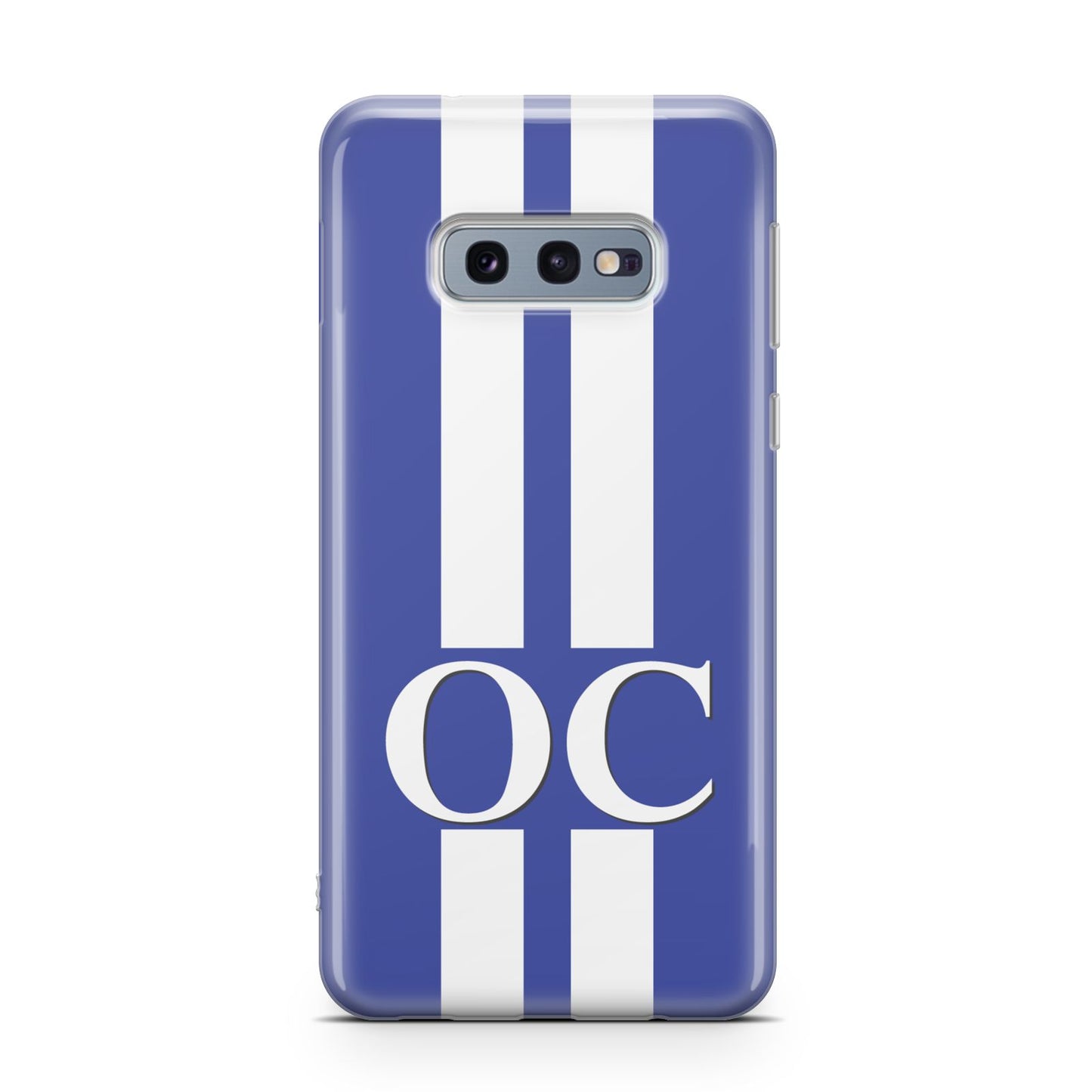 Blue Personalised Initials Samsung Galaxy S10E Case