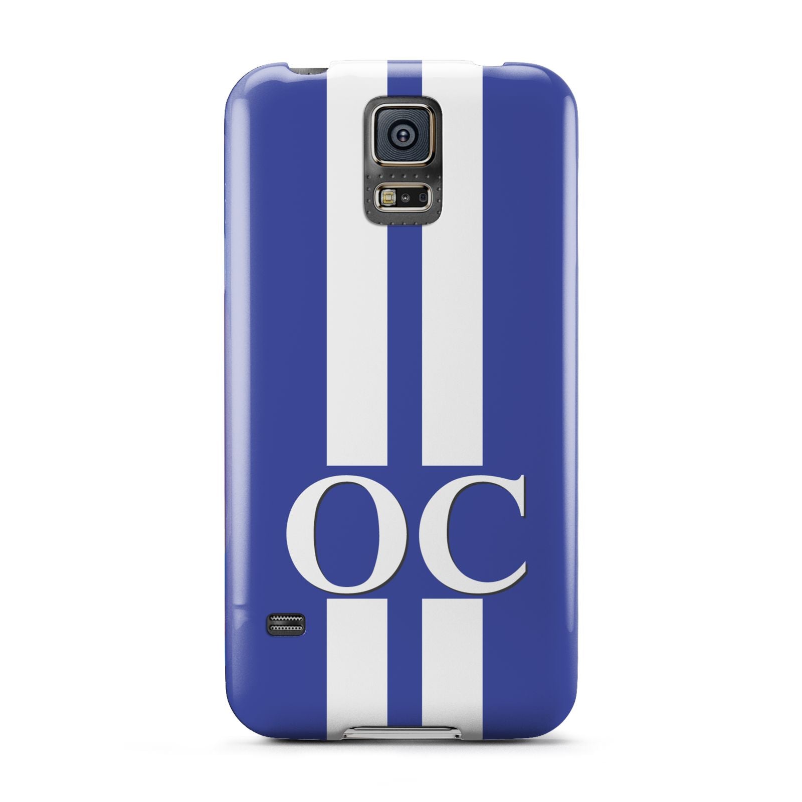 Blue Personalised Initials Samsung Galaxy S5 Case