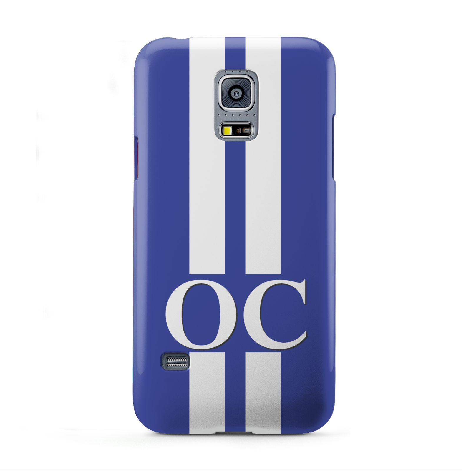 Blue Personalised Initials Samsung Galaxy S5 Mini Case
