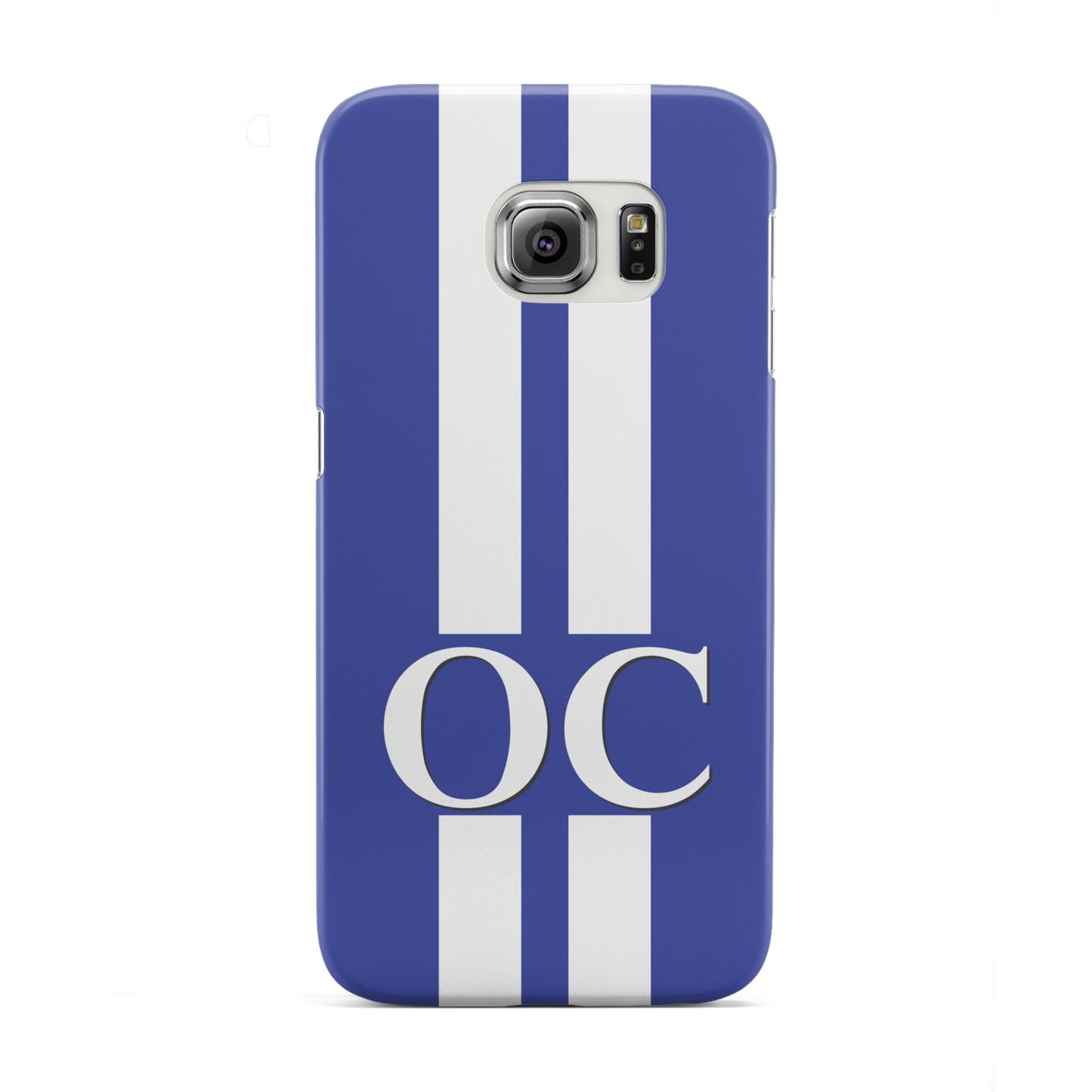 Blue Personalised Initials Samsung Galaxy S6 Edge Case