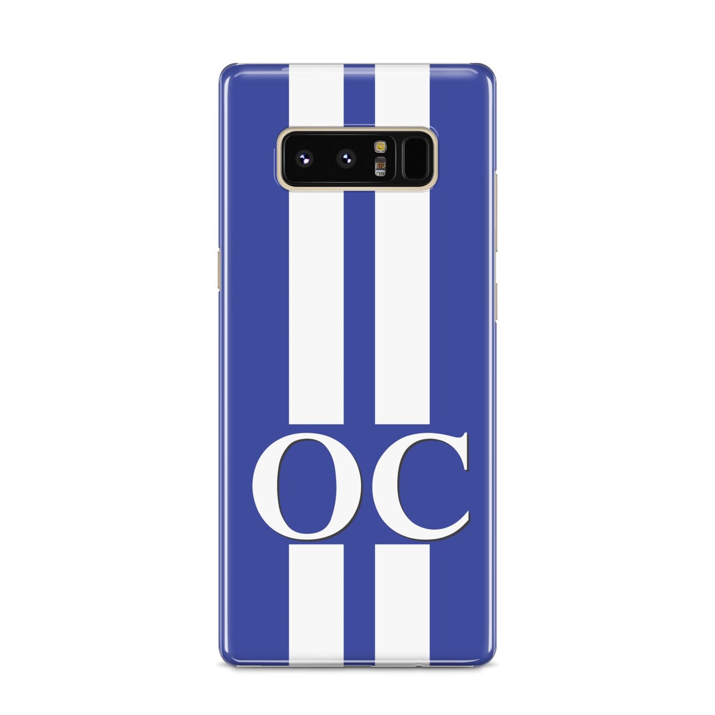 Blue Personalised Initials Samsung Galaxy S8 Case