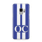 Blue Personalised Initials Samsung Galaxy S9 Case