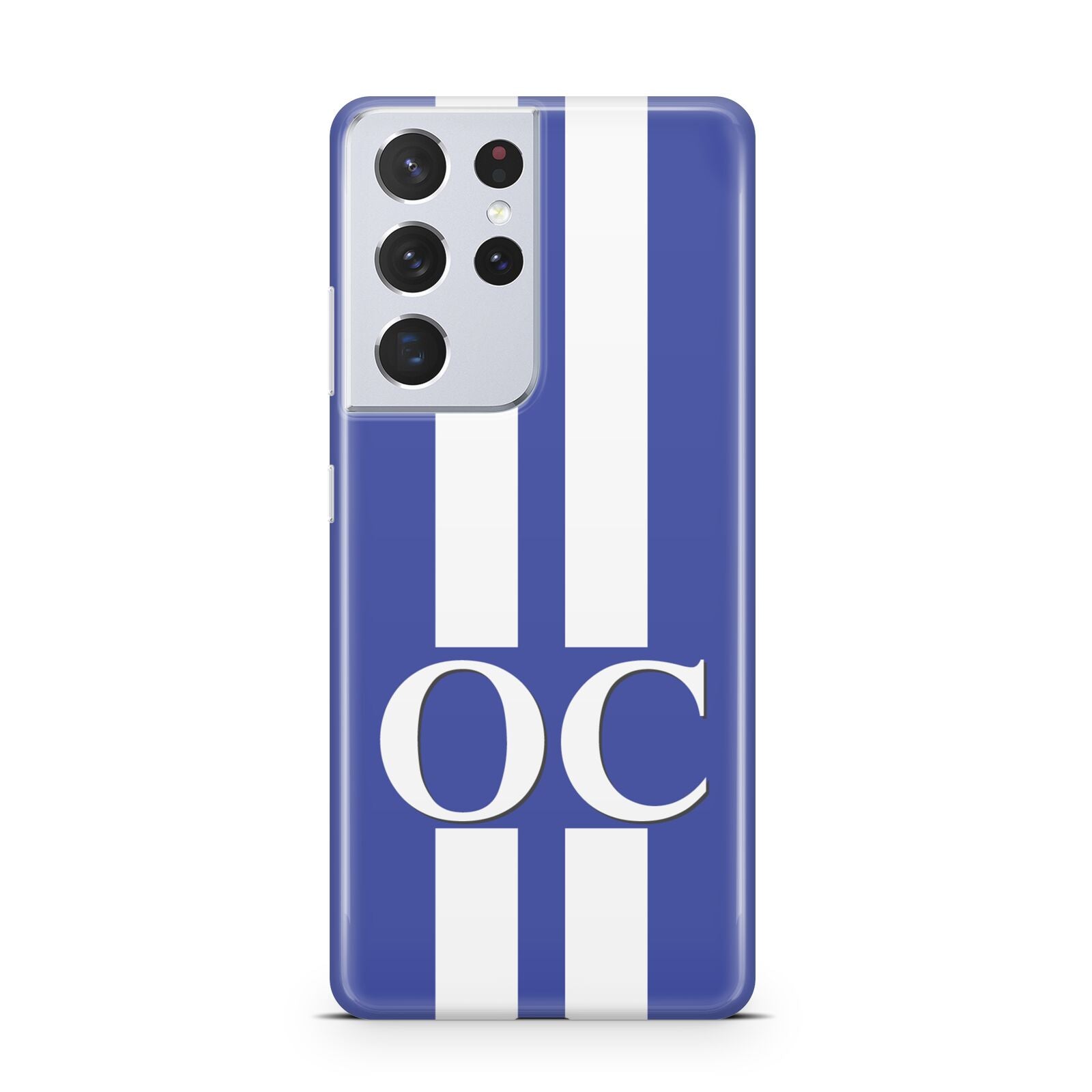 Blue Personalised Initials Samsung S21 Ultra Case