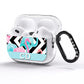 Blue Pink Flamingos AirPods Pro Glitter Case Side Image