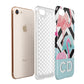 Blue Pink Flamingos Apple iPhone 7 8 3D Tough Case Expanded View