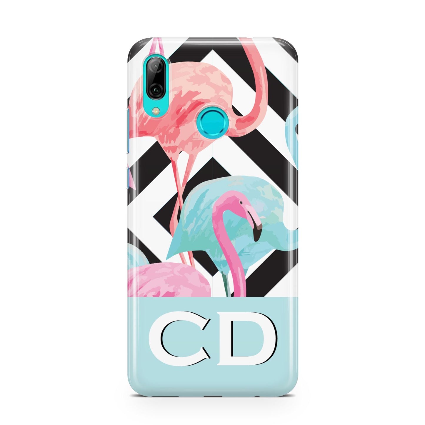 Blue Pink Flamingos Huawei P Smart 2019 Case