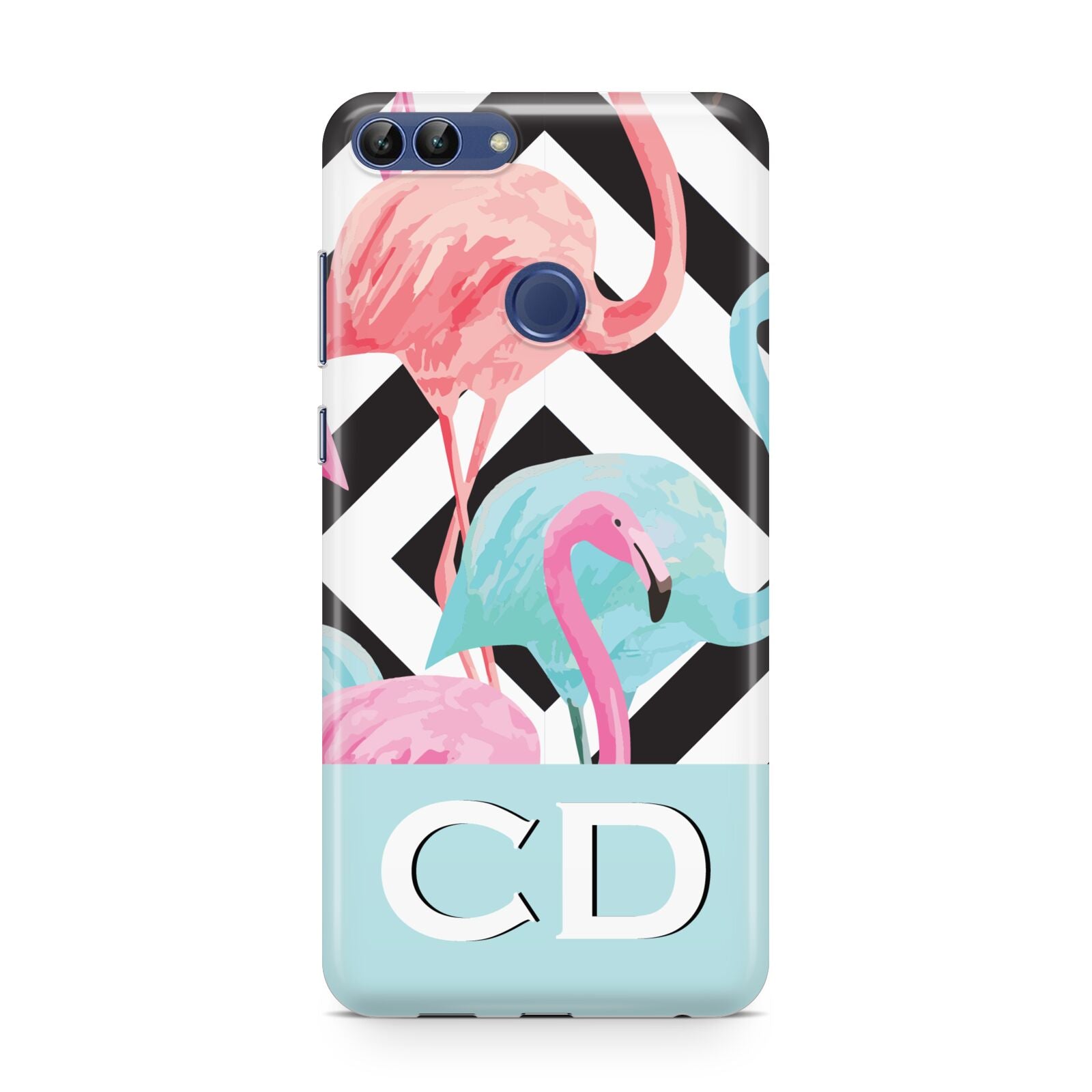 Blue Pink Flamingos Huawei P Smart Case