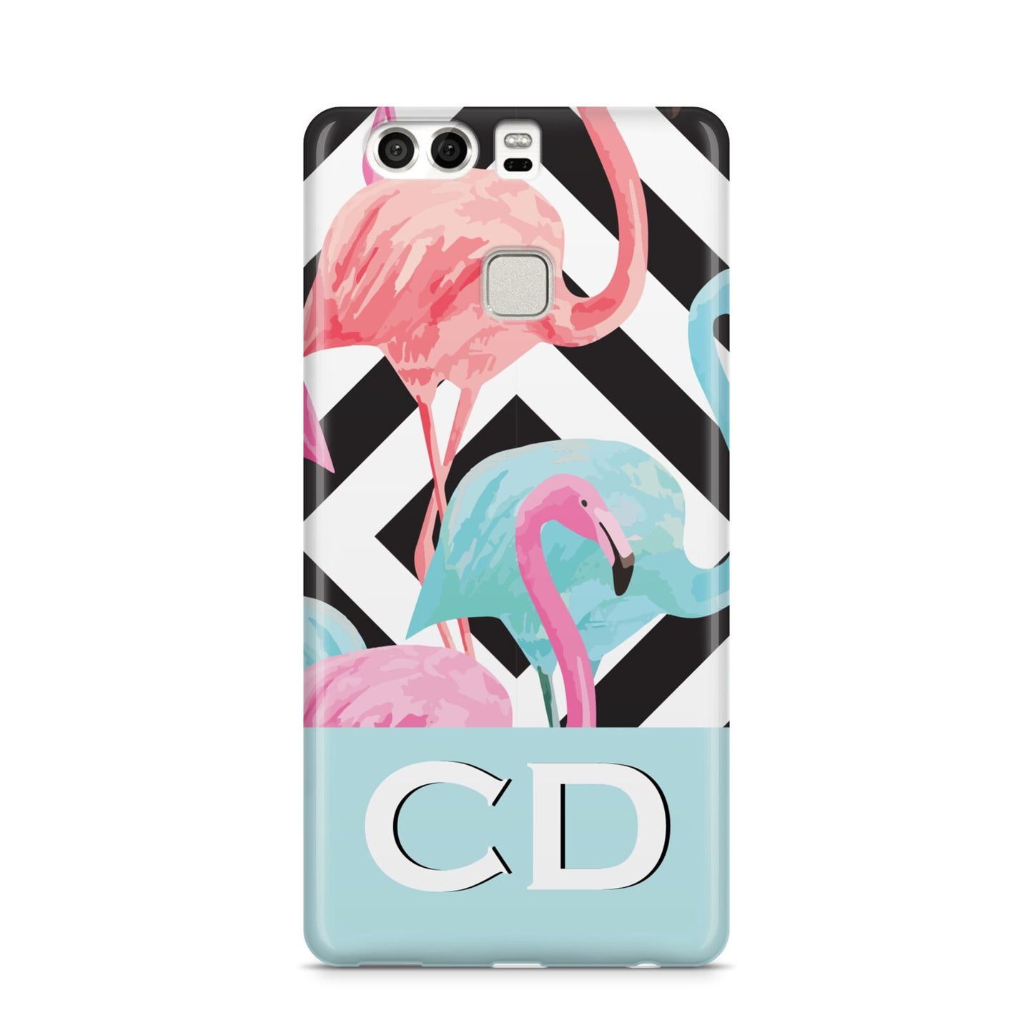 Blue Pink Flamingos Huawei P9 Case