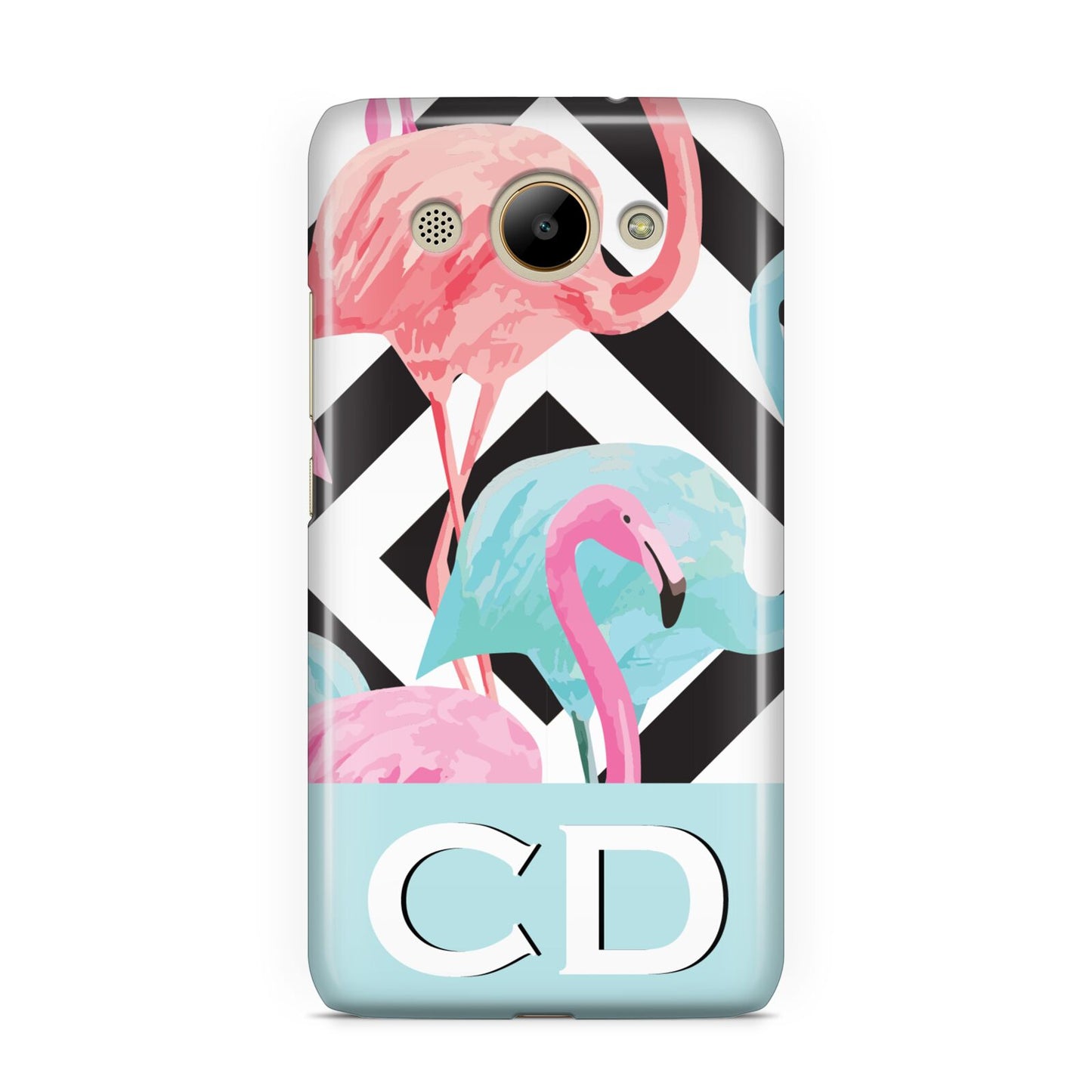 Blue Pink Flamingos Huawei Y3 2017