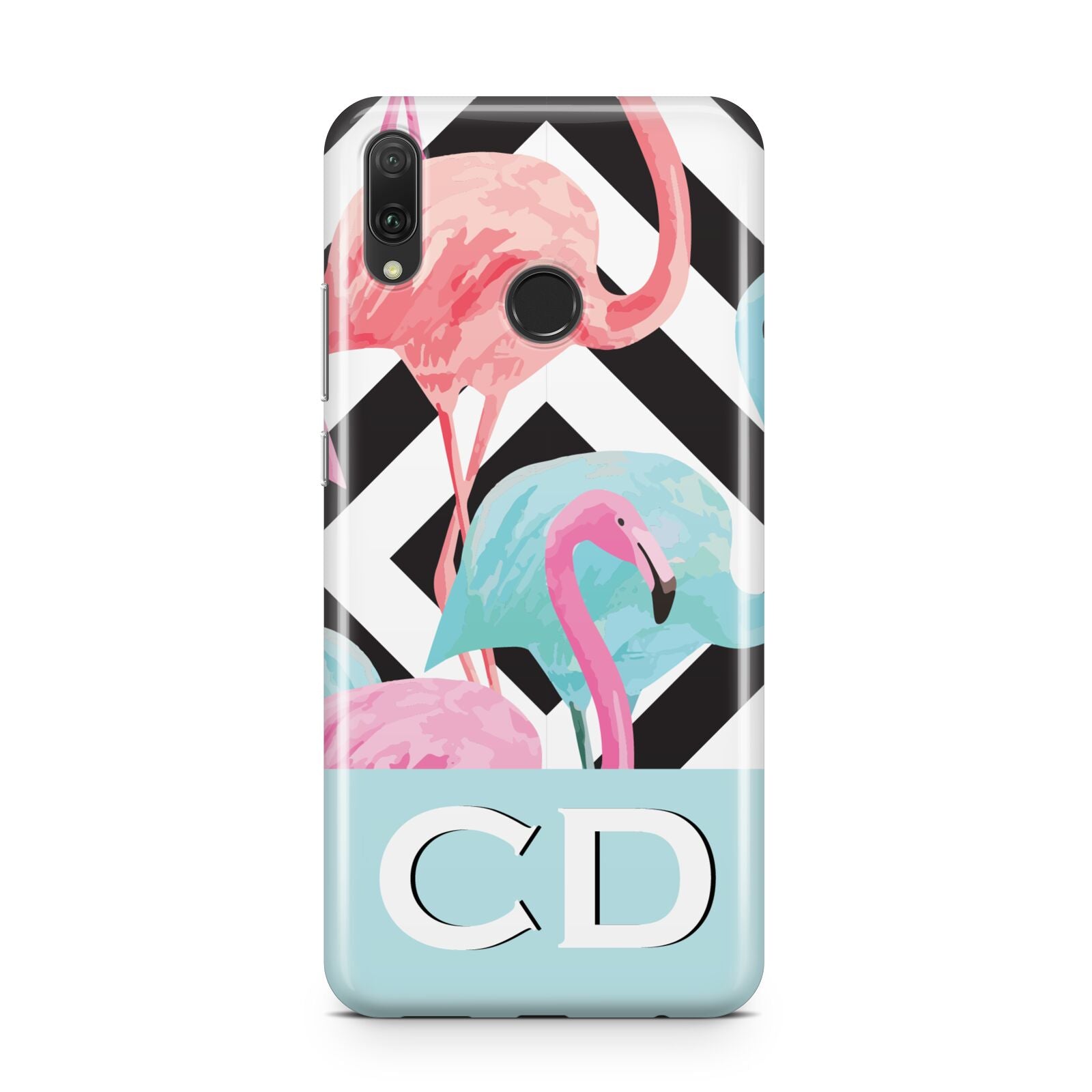 Blue Pink Flamingos Huawei Y9 2019