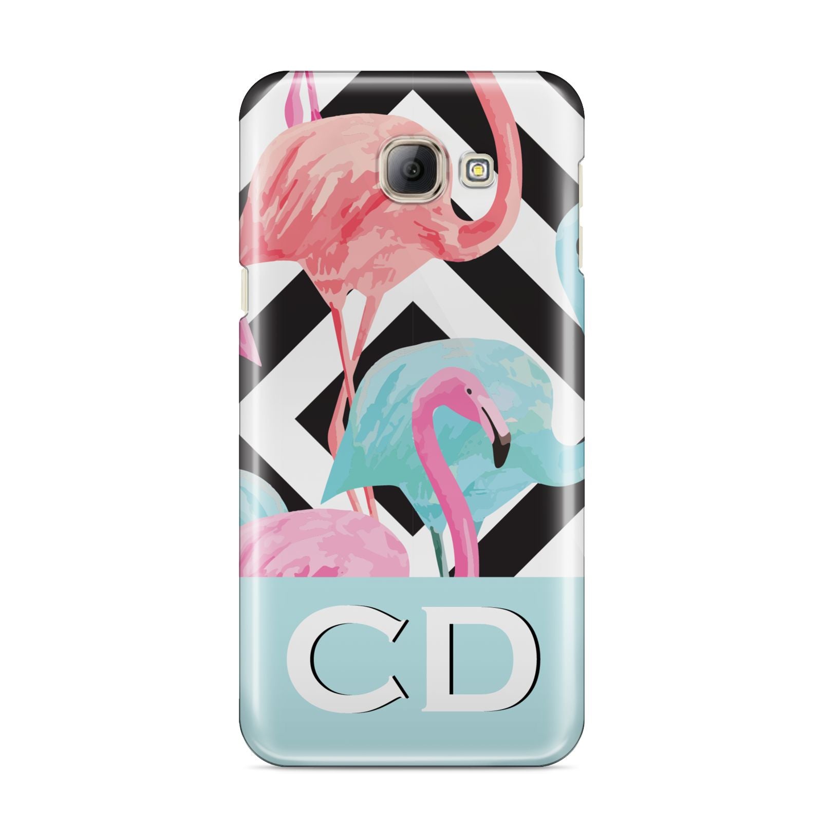 Blue Pink Flamingos Samsung Galaxy A8 2016 Case