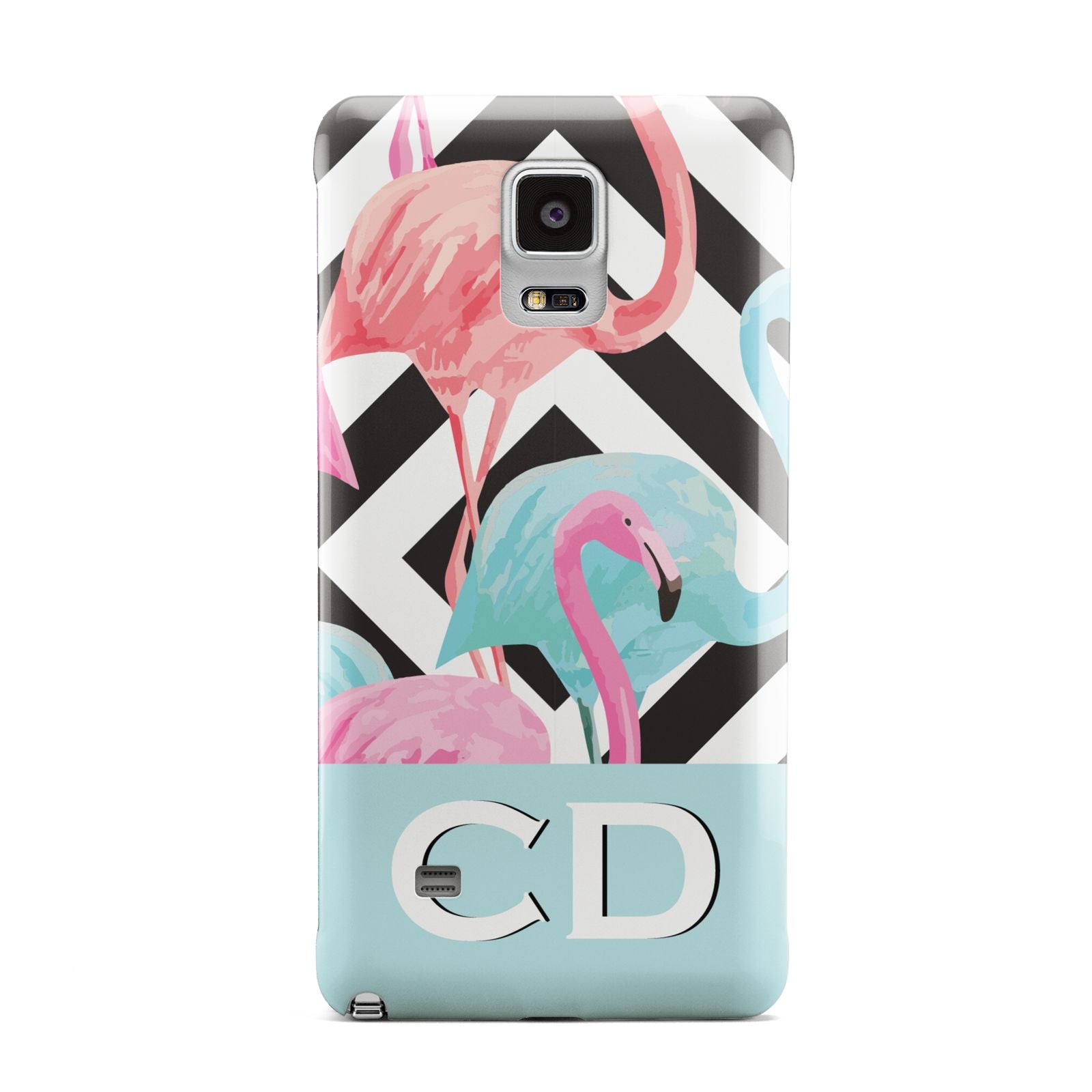 Blue Pink Flamingos Samsung Galaxy Note 4 Case